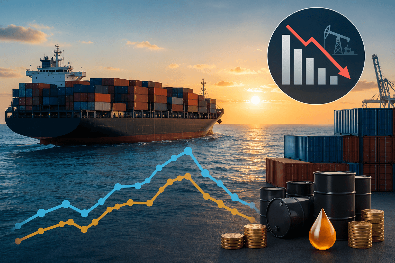 Actualización de julio sobre la tarifa de flete de contenedores: el Brent por debajo de los niveles anteriores a la guerra comienza la corrección del búnker