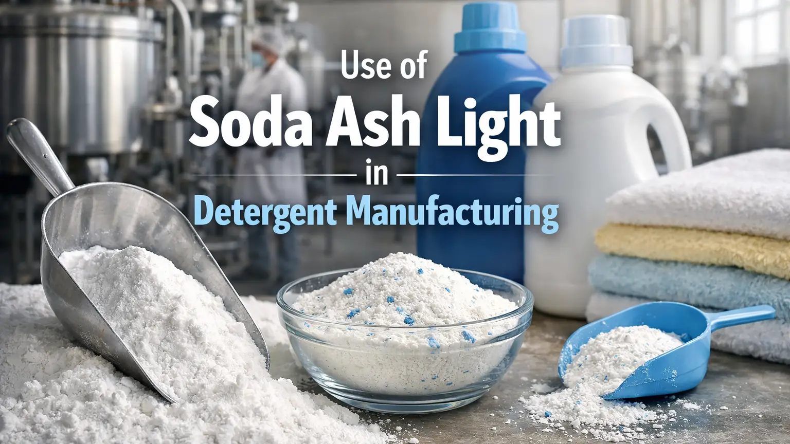 Uso de sosa Ash Light en la fabricación de detergentes